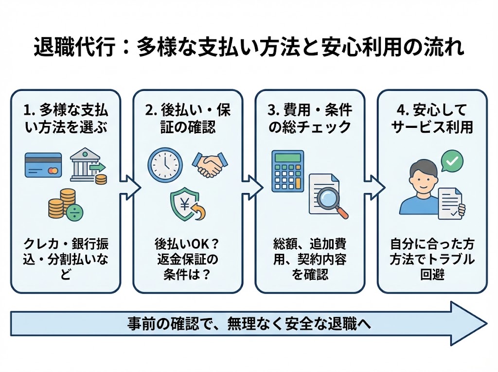 退職代行サービスの金額・料金の支払い方法